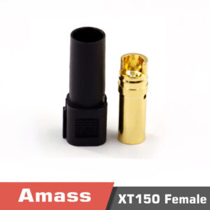 XT150-M/F Genuine Amass gold-plated plug 120A high current red black blue 6mm banana head pack of 5 pieces