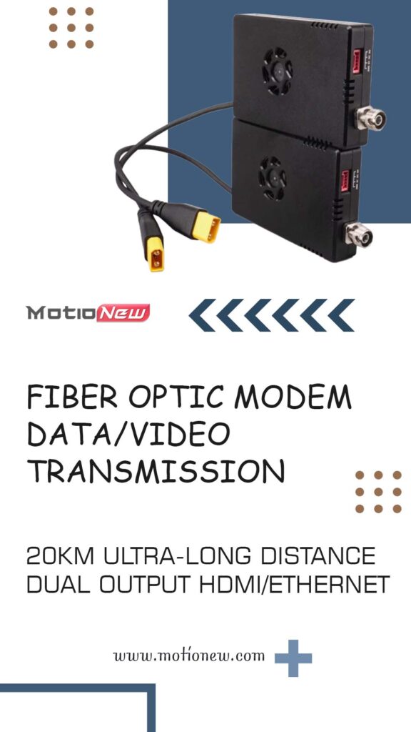 Mhd20 fiber optic modem data/video transmission